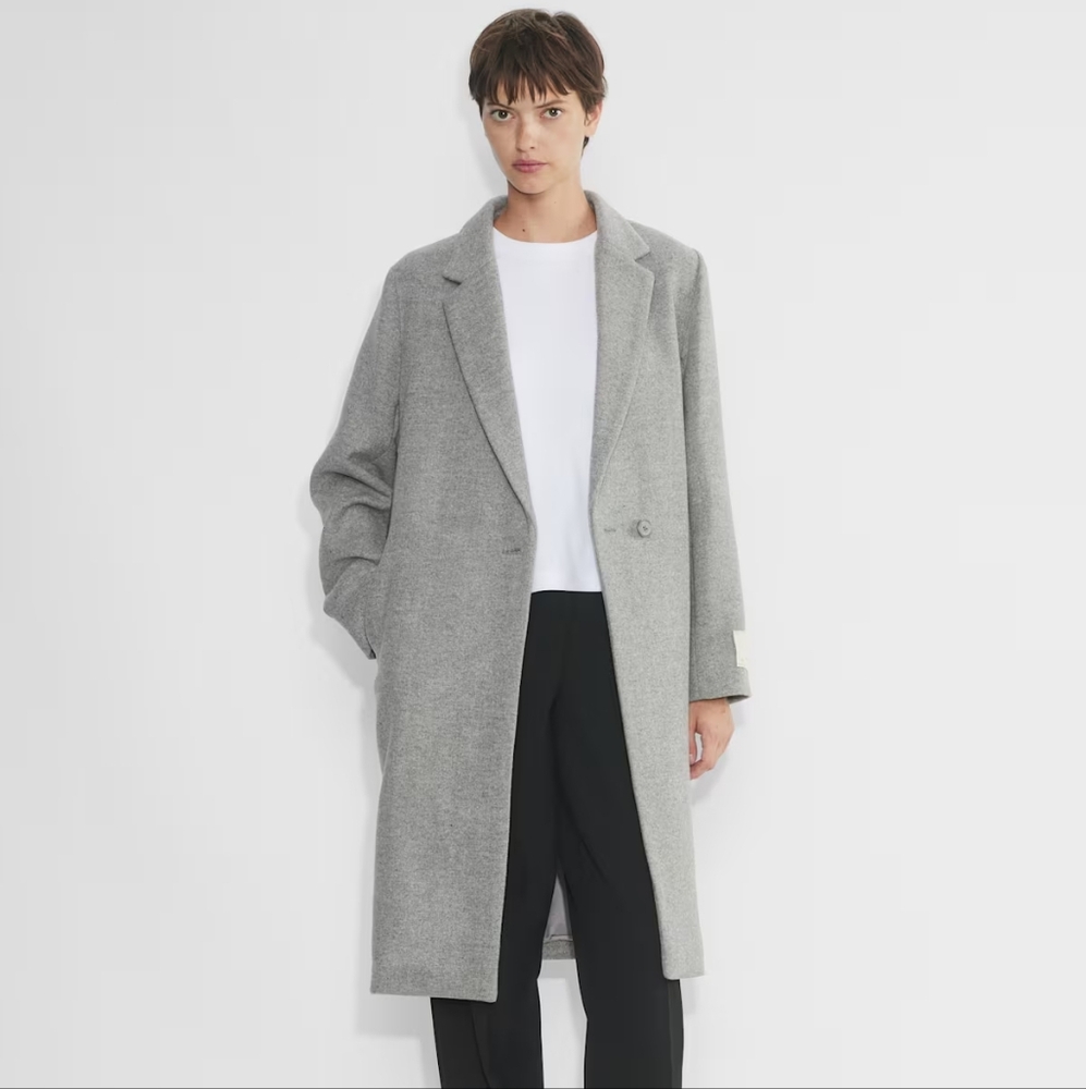 Aritzia Gray Trench Coat